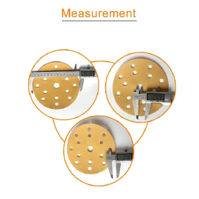Disco abrasivo con gancio e anello da 6 pollici 15 fori Carta vetrata da 150 mm Bagnato e asciutto Grana 60-2000 Ossido di alluminio per lucidatura automatica del legno dell'auto