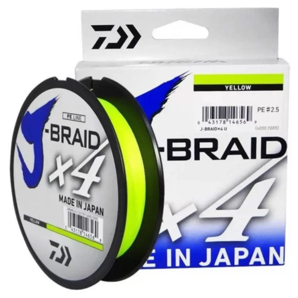 Daiwa J-Braid X4 50lb 0,33mm Yellow 135m Multifilament Line