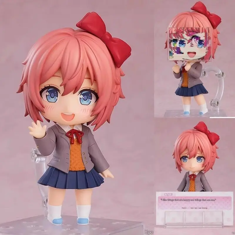 

Doki Literature Club Figurine Sayori Action Figure Anime Girl Yuri Model Doll Figure Natsuki/Monika Figurine Anime Toys Display