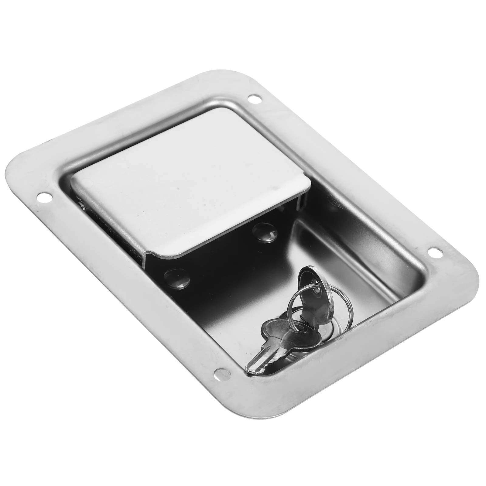 

Heavy Duty Cabinet Stainless Steel Gate Latch Door Chain Locks Paddle Durable Replacement for Generators Toolboxes
