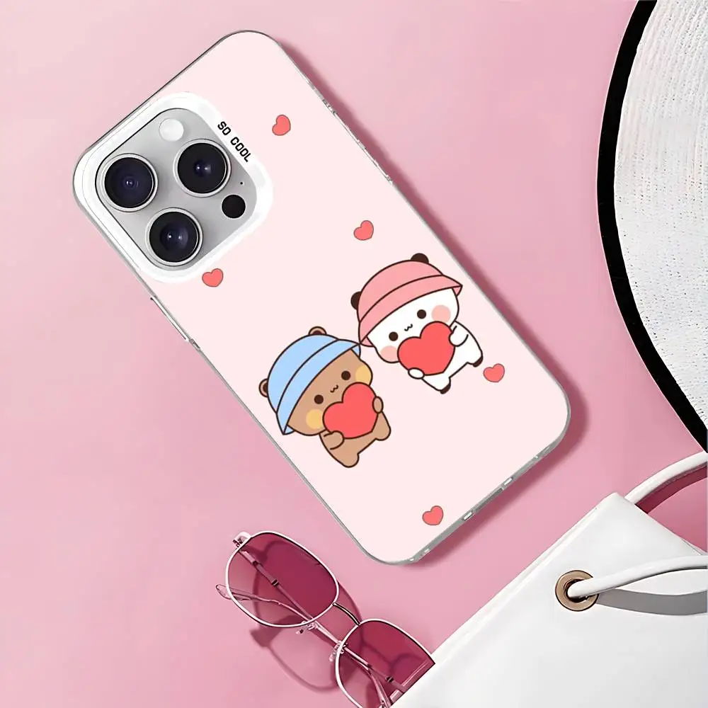 Милый чехол для телефона Bubududu с рисунком для iPhone 17, 16, 15, 11, 12, 13, 14 Pro Max 16 Plus 12 Mini 7, 8 XR XS 15Pro MAX Cove