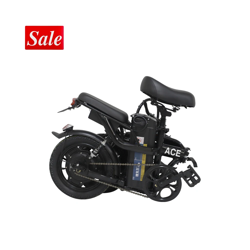 ACE folding Ebike, Alibaba's best-selling product, 48V 400W rear wheel hub motor, 14 inch wheel size electric city bike