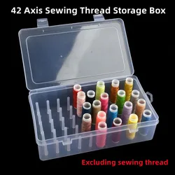 White Pink Blue Sewing Thread Storage Box 42 Axis Storage Box Multifunctional Plastic Box