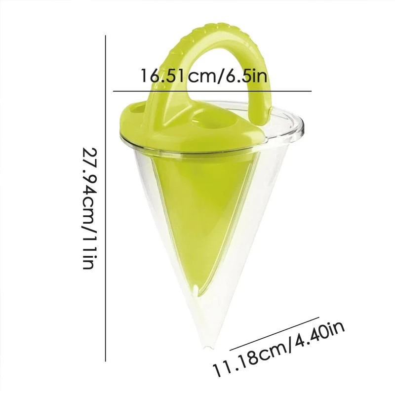 ~~Beach Children Wash Sand Overflow Funnel Outdoor Family Sand Hopper Creative Beach Pile Sand Spills Out Of A Hand-Held Funnel view 5