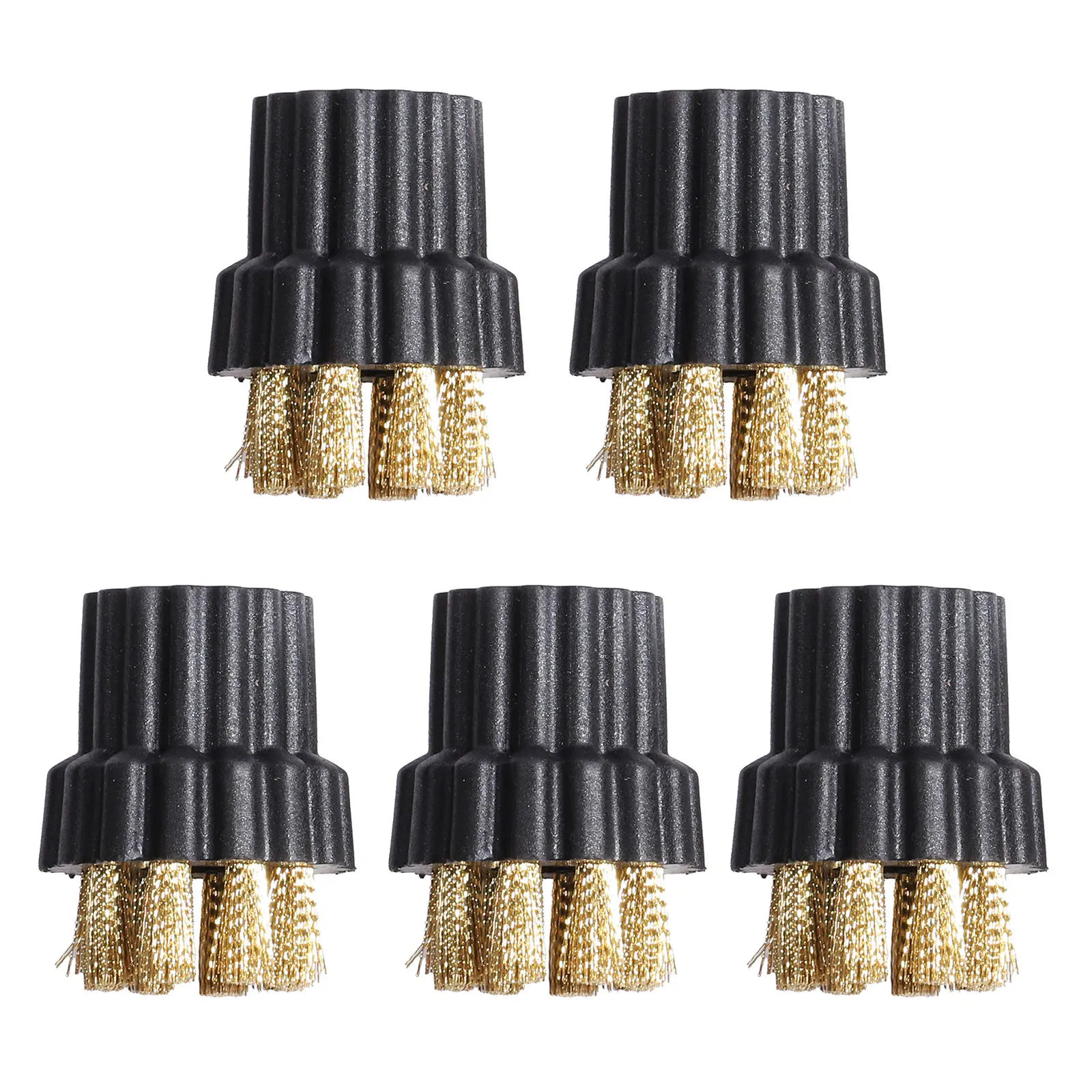 

5Pcs Steam Cleaners Steam Mop Brass Brush Head Household Cleaning Tools Replacement M8 Nylon Brush Head Parts Accessories