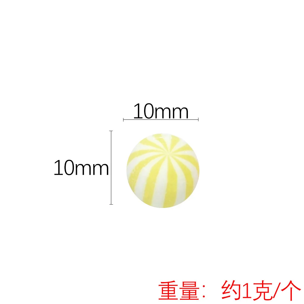 10 Stück Simulationscreme, künstliche Süßigkeitenperlen, Wassermelonen-Zucker, DIY-Dekor, Handyhülle, Dekorationszubehör, Tiara, ca. 10 mm x 10 mm – Detail 12