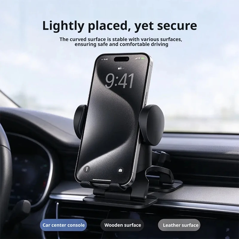 Universal Multifunctional Mobile Phone Holder With Freely Adjustable Angles Easy To Install High-end Car Interior Accessory