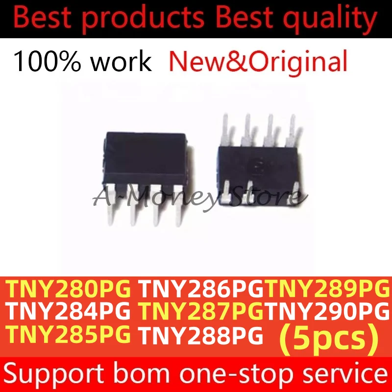 (5pcs)TNY284PG TNY280PG TNY285PG TNY286PG TNY287PG TNY288PG TNY289PG TNY290PG DIP-7