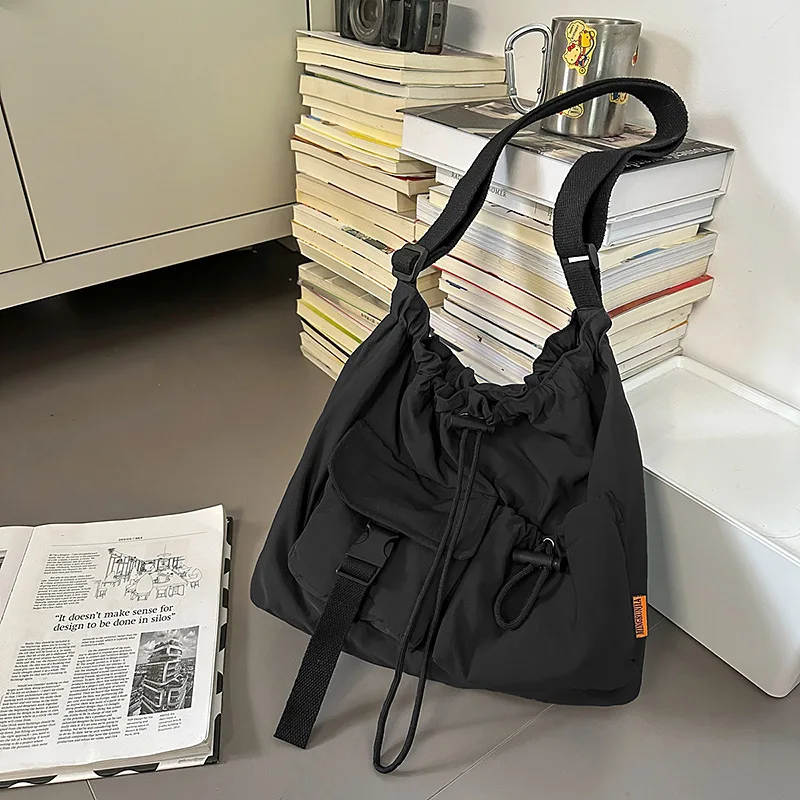 2025 New Summer Nylon Tote Bag for Women - Large Capacity - Minimalist Niche Commuter Shoulder Crossbody Bag
