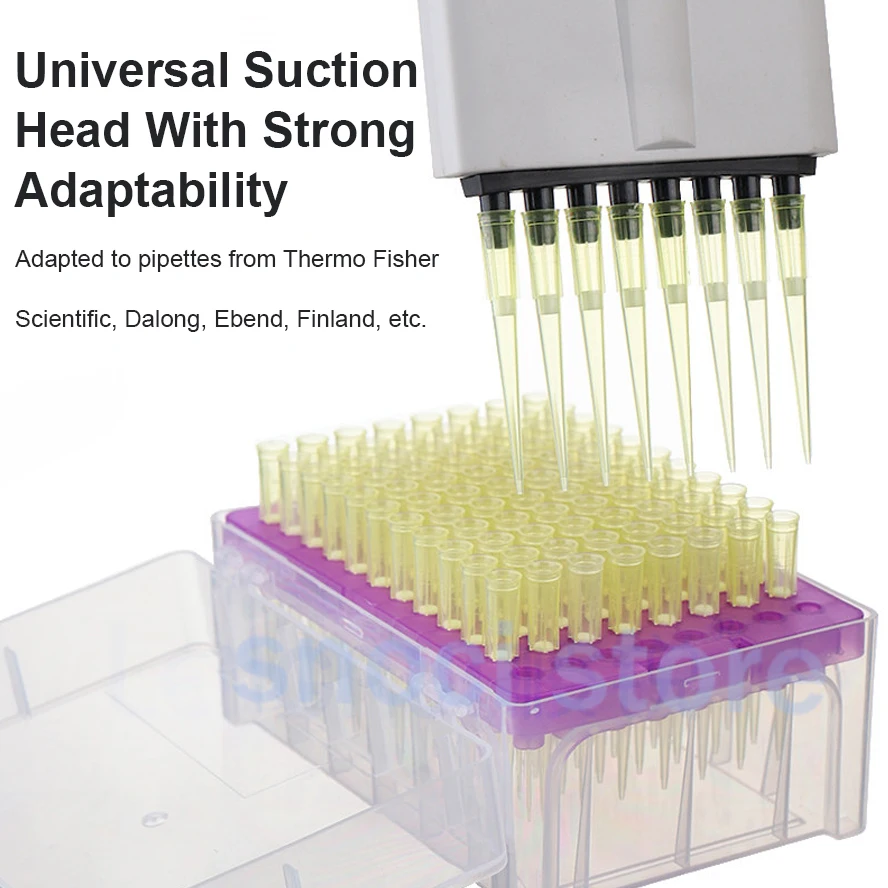 Sterilize Universal Pipette Tips 10ul 100ul 200ul 300ul 1ml 5ml 10ml Plastic Sterilize Pipettor Tip Box Laboratory Applications