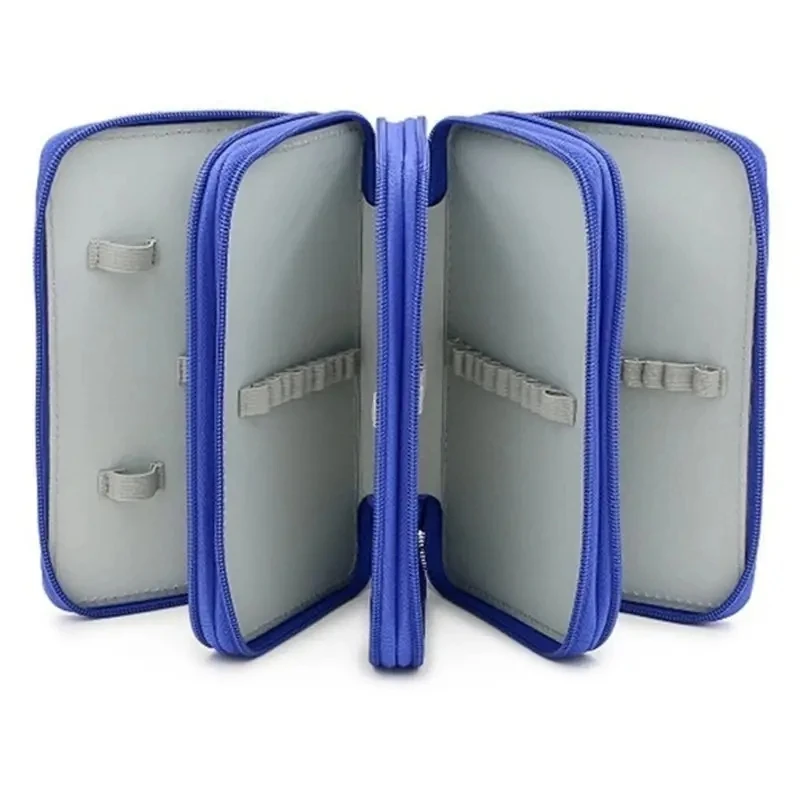 กล่องดินสอสี 72 ช่อง กล่องใส่ดินสอผ้าอ็อกซ์ฟอร์ด กระเป๋าใส่เครื่องเขียนนักเรียน ความจุขนาดใหญ่