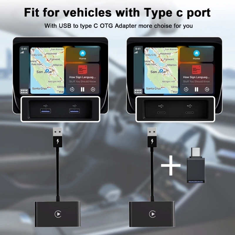 Imagem -05 - Adaptador Carplay sem Fio Atualizado para Ios Conversor sem Fio Oem