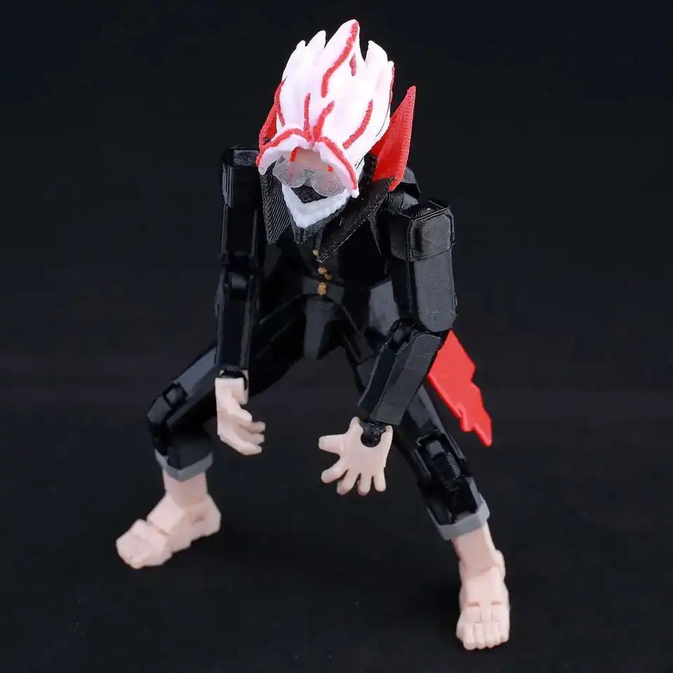 9L3D Printed Lucky Dummy 13 Dandadan Takakura Ken Action Figure