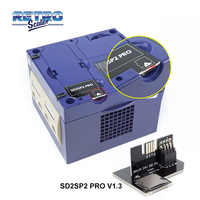 RetroScaler V1.3 NGC SD2SP2 POR MicroSD Card Reader Adapter For Gamecube NTSC Serial Port 2- Gold HQ ENIG Surface