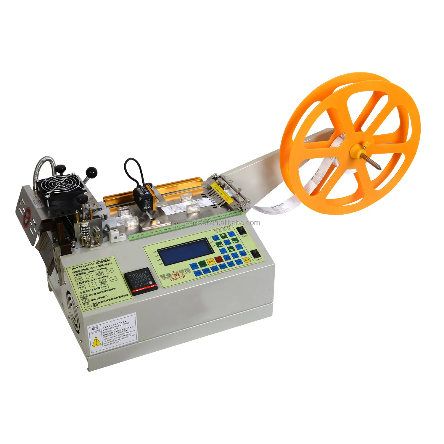 

Small Label Cutting Machine Cloth Wash Label Roll Hot and Cold Cutting Machine