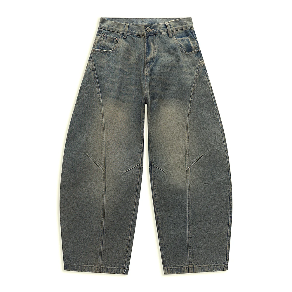 Moda urbana Hip-hop Retro lavado Jeans para hombres Y2k americano pantalones de pierna ancha sueltos nuevos pantalones vaqueros casuales pantalones vaqueros manguera Herren