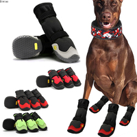 Waterproof Anti-Slip Dog Snow Boots, Reflective Shoes for Large Dogs, Hiking Boots, Soft Breathable Paw Protectors for Pets