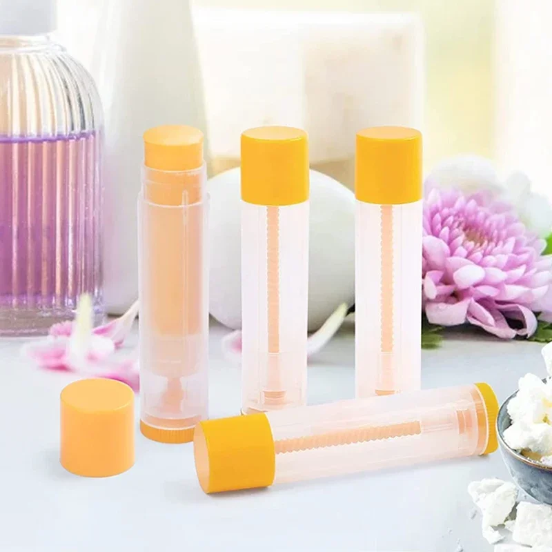 30Pcs 5ml Rotatable Lip Balm Containers Tubes Empty Lip Gloss Tubes Refillable Lipstick Bottles Plastic DIY Lip Gloss Balm Tube