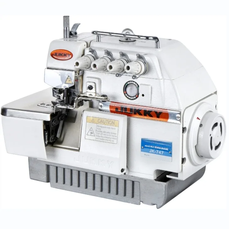 JK747 High-Speed Overlock Sewing Machine Industrial High Efficiency Appraisal Machinery Motor New Medium Thickness Fabrics