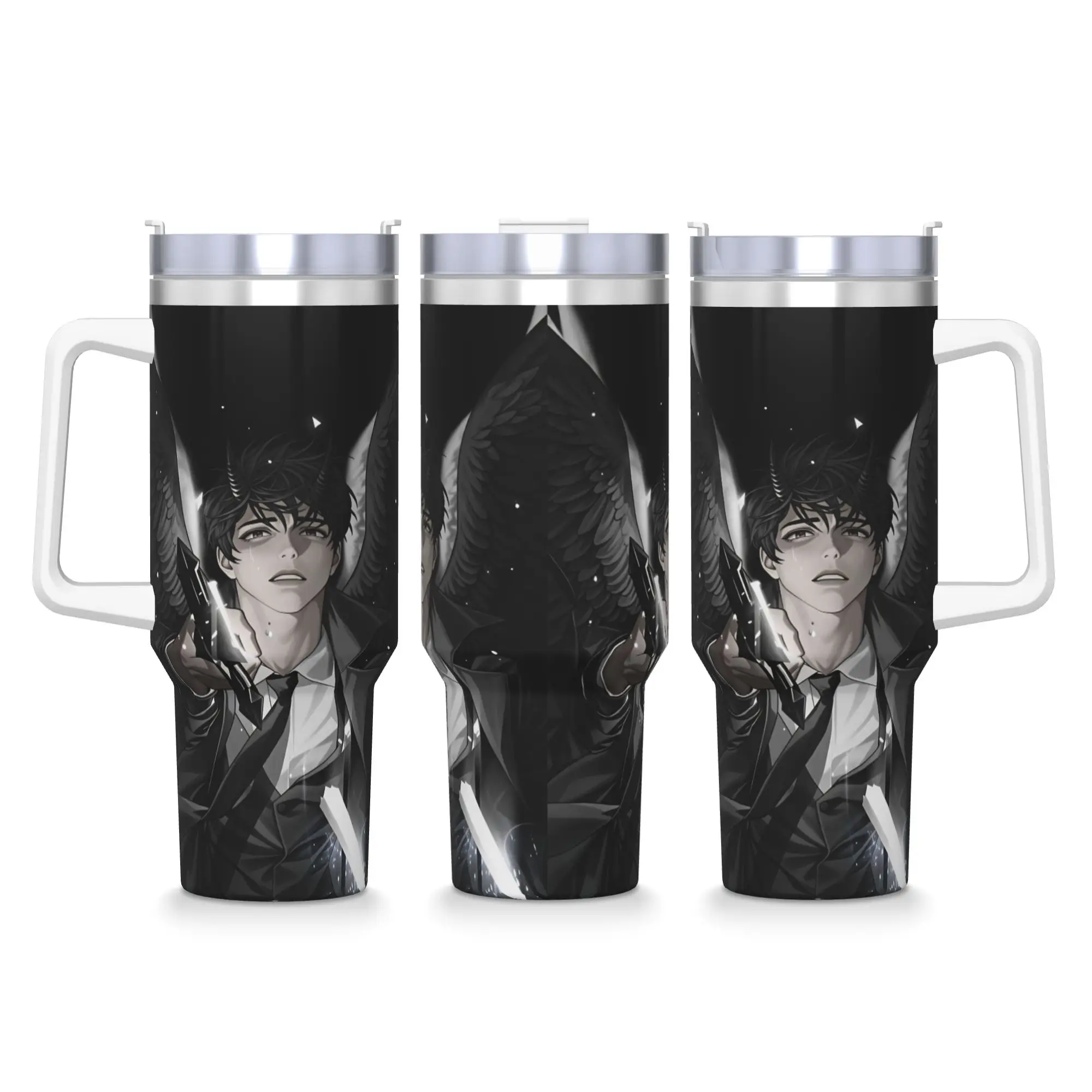 Omniscient Readers Viewpoint Stainless Steel Tumbler  Camping Coffee Mug With Straws and Lid Car Mugs Cold and Hot Water Bottle