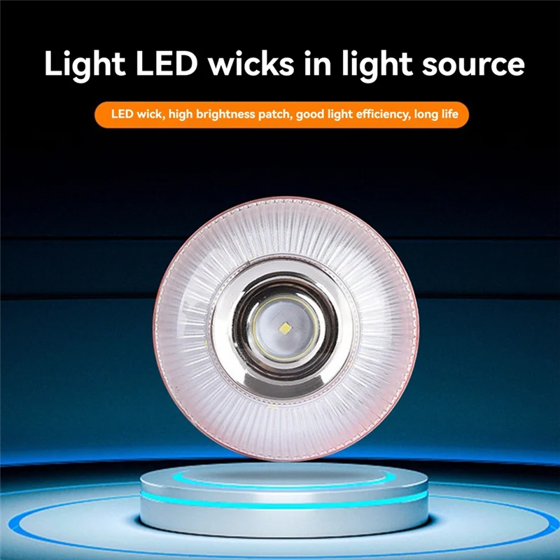 5 luci flash a LED di emergenza V16 Lampade di avvertimento bianche e gialle con base magnetica Luce di sicurezza stradale-VVNB
