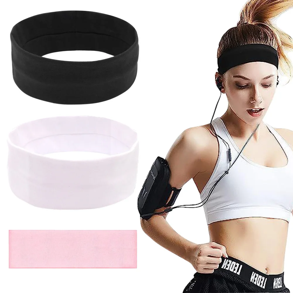 6/8PCS Spa Facial Headband Sport Yoga Headbands Soft Elastic Hair Bands For Women And Men Fitness Makeup Hair Accessories