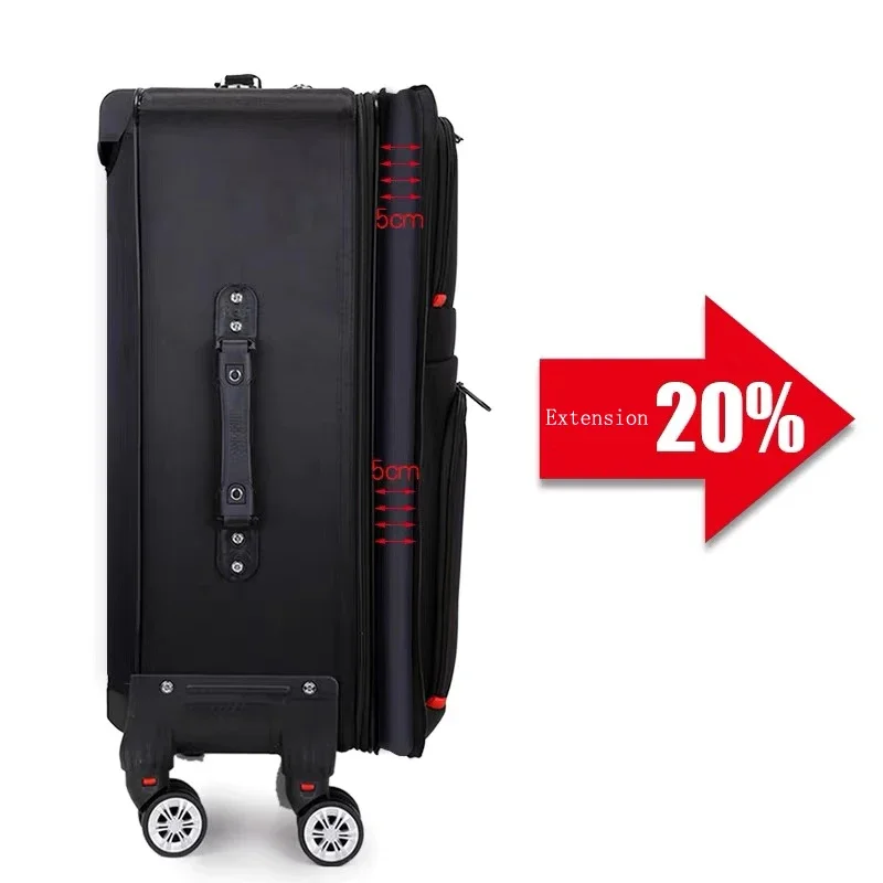 20 "22" 24 "26" 28 zoll Neue Wasserdichte Oxford Roll Gepäck handgepäck Trolley Koffer Frauen Männer reise Koffer Mit Rad tasche fall