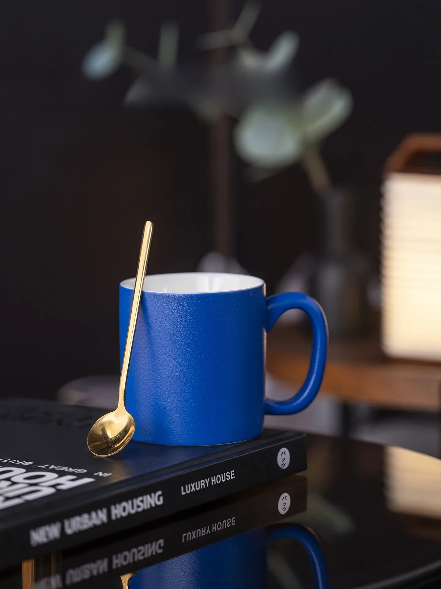 

Ele Cerc Mug Coffee Cup for Office High Aesthetic Value Premium Home Use Gift Box Single Ear Handle without Lid