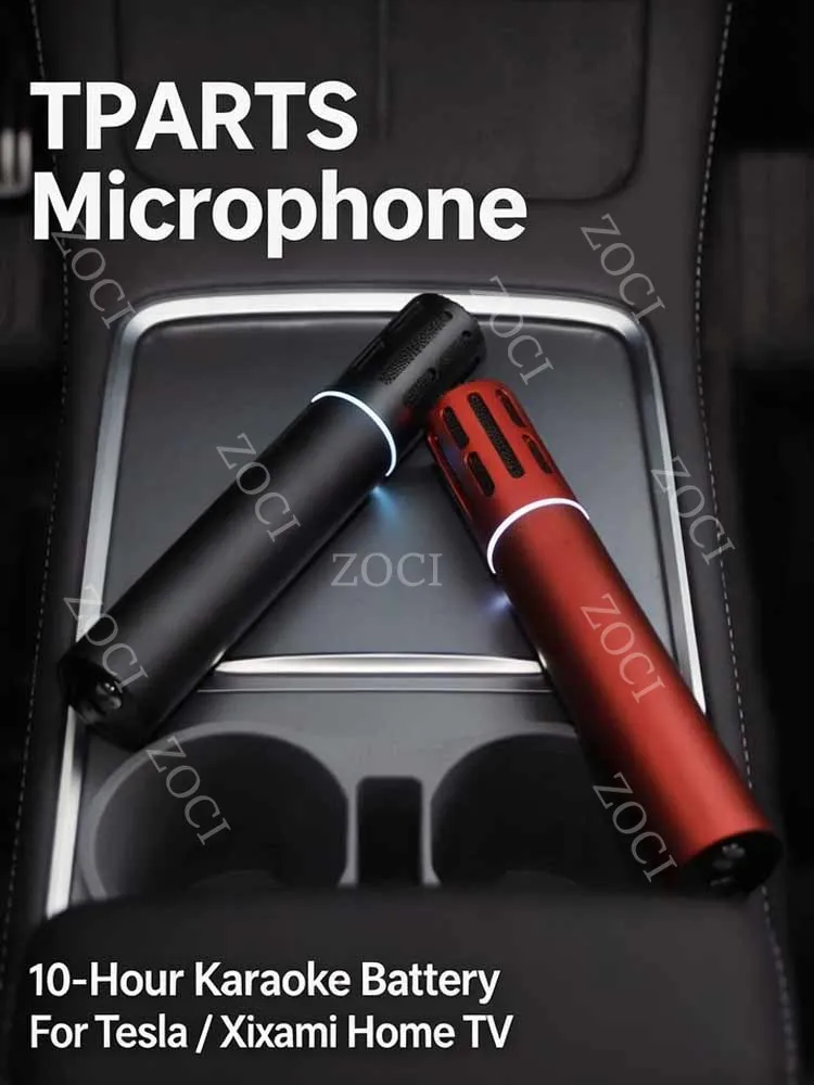 Wireless Car Karaoke Microphone FIT for Tesla New Refresh Model Y  Model 3   X   S