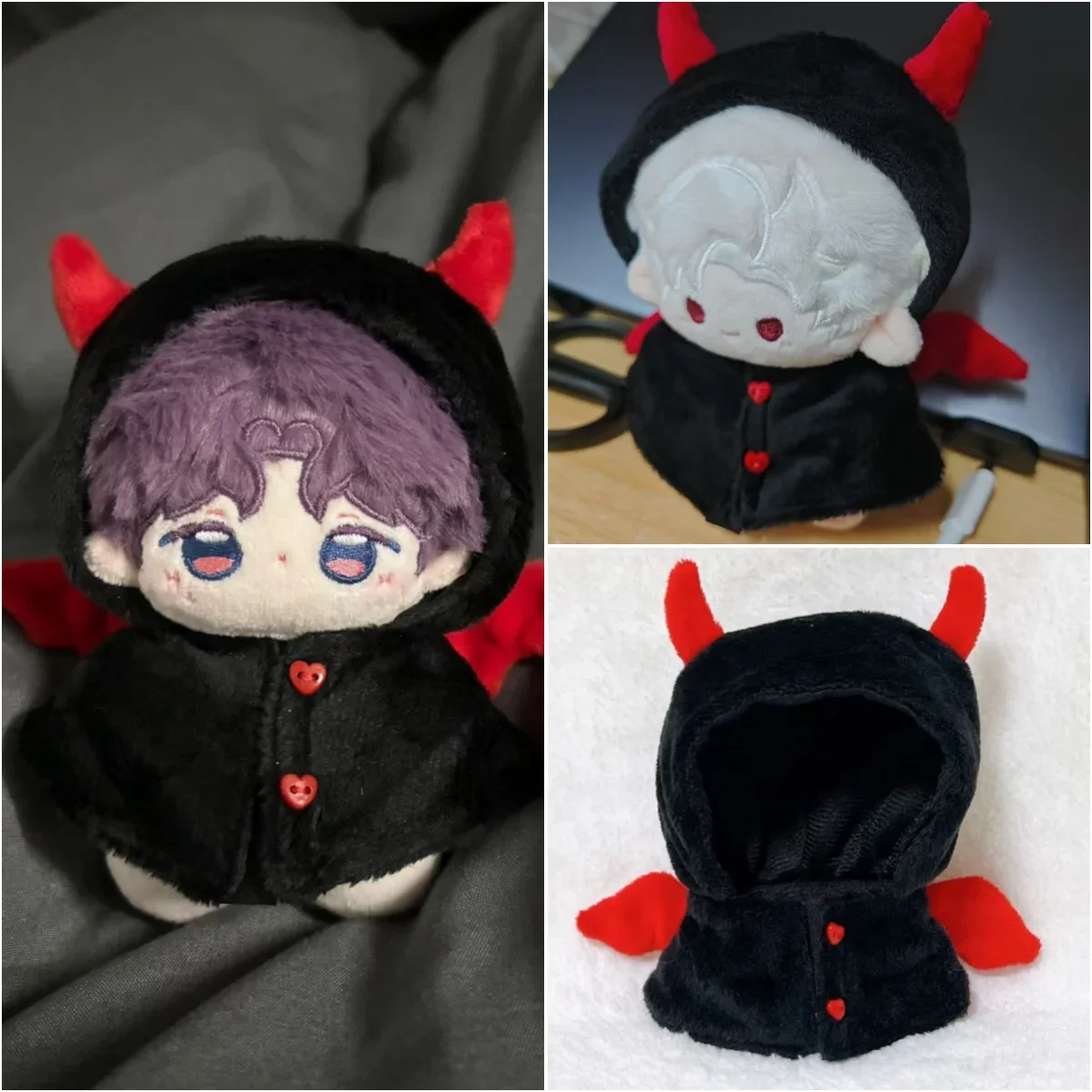 Little Devil Ghost Angel 10 Doll Clothes Casual Style Handmade Hooded Cape Doll Hoodies Hats Doll Accessories Love And Deepspace