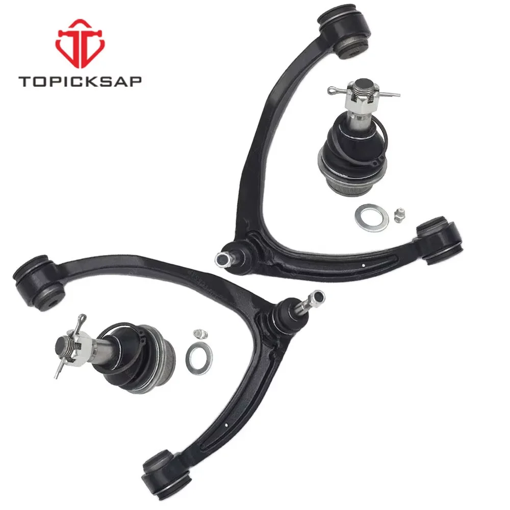 

TOPICKSAP 4Pcs Front Upper Control Arm Ball Joint Kits for Cadillac Escalade Chevrolet Silverado 1500 Tahoe GMC 2007 2008 - 2014