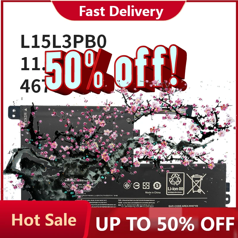 

【Fast Delivery】L15M3PB0 11.25V 4670mAh Laptop Battery Compatible With Lenovo IdeaPad 330S-14AST 330S-14IKB 330S-15ARR Series L1