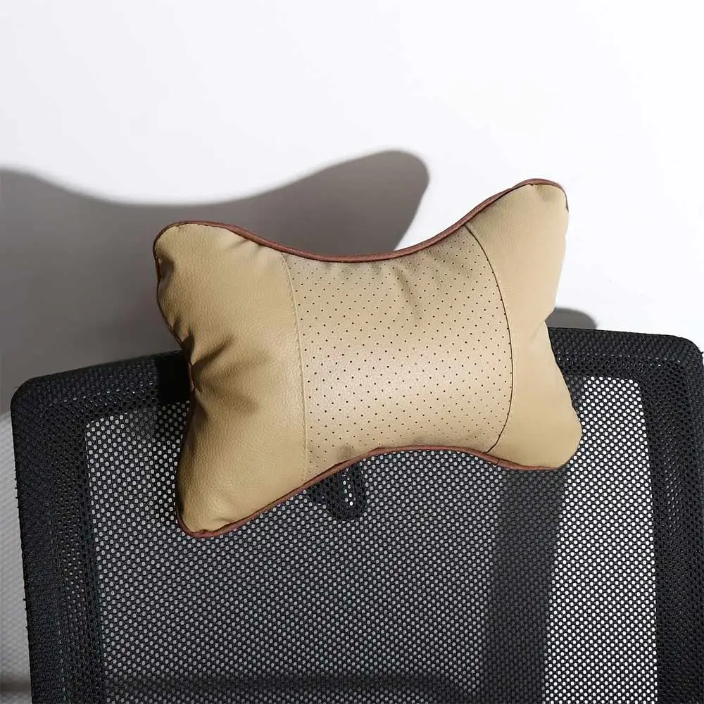 

PU Leather PU Leather Car Neck Pillows Breathable Soft Auto Seat Head Neck Rest Cushion Mini Comfortable