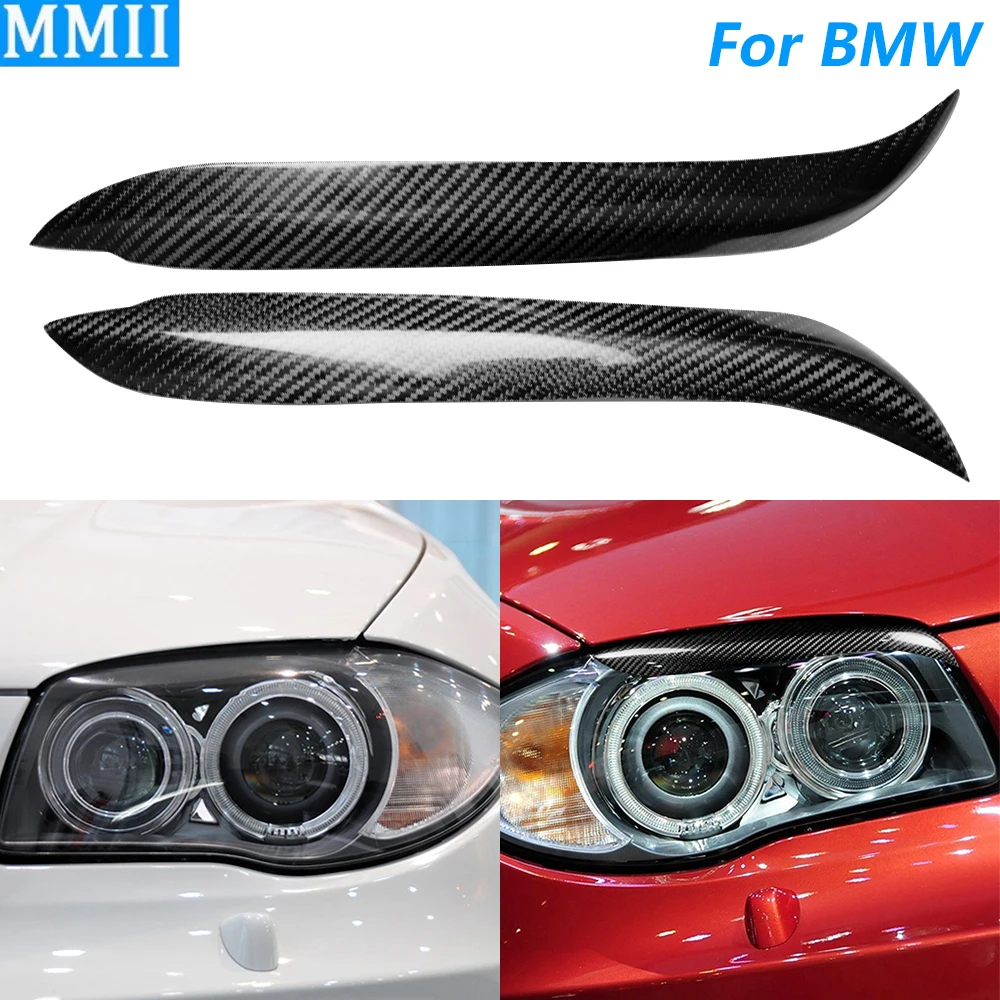 

Для BMW 1 серии E81 E82 E87 E88 128i 135i 2004-2011 настоящая сухая крышка из углеродного волокна для фар, век, бровей, автомобильные аксессуары