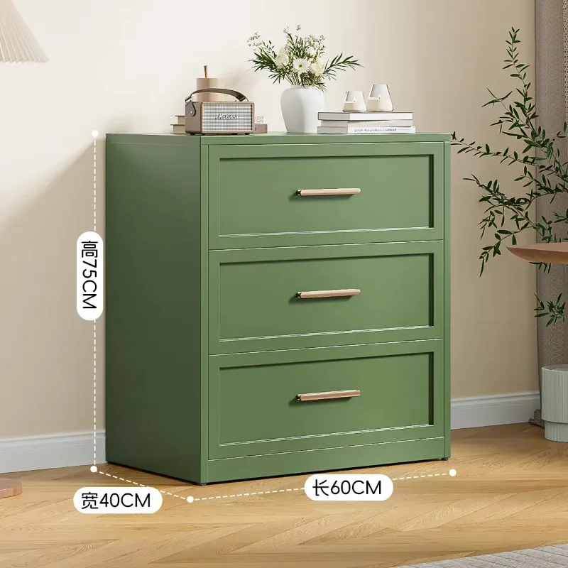 d1 Cream Bucket Cabinet Steel Modern Simple Bedroom Locker Living Room Storage Iron Cabinet