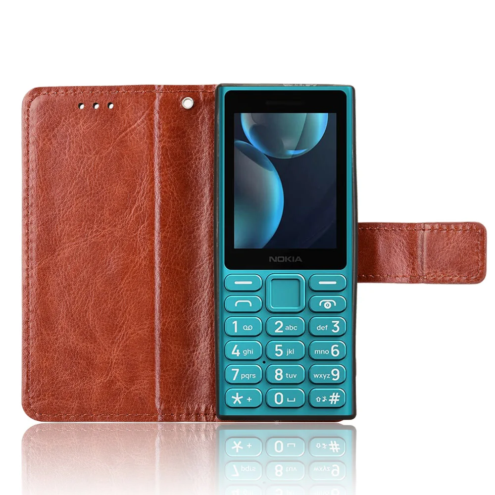 For Nokia 108 4G (2024) Flip Luxury Leather Case Retro Wallet Book Holder Full Cover For Nokia 108 4G (2024) Funda Phone Bags