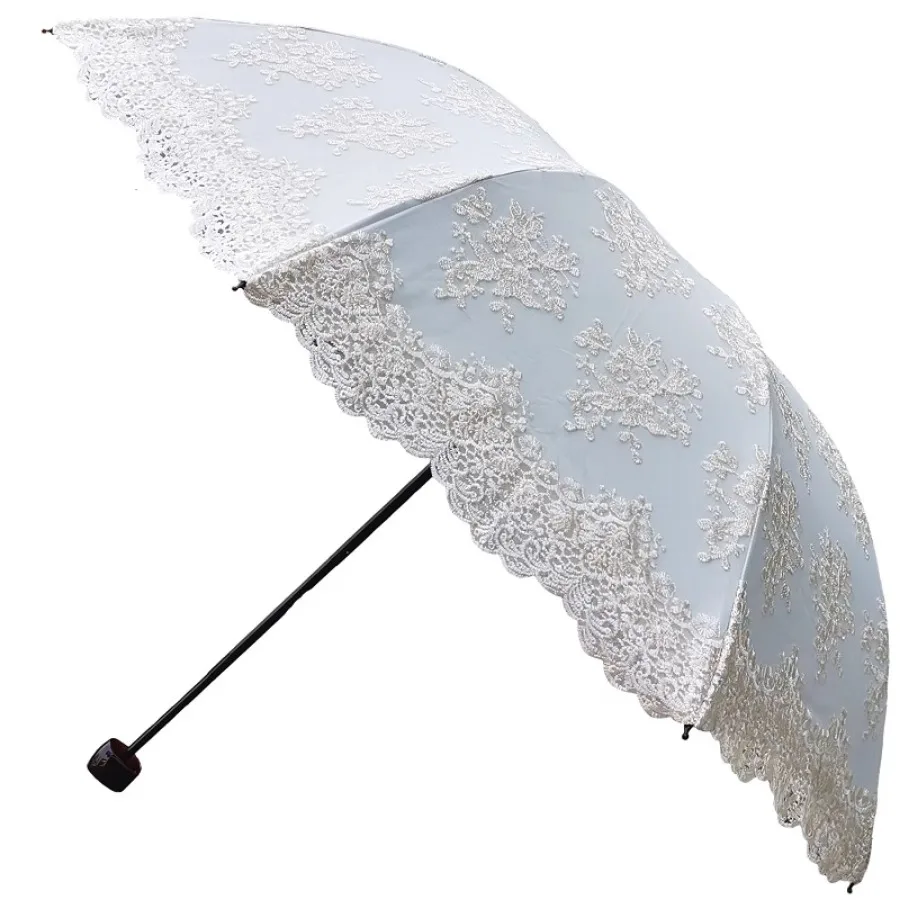 Garden Umbrella Girl Parasol Beach Outdoor Lace White Umbrella Visor Mini Chinese Windproof Uv Protection Sombrinha Umbrellas