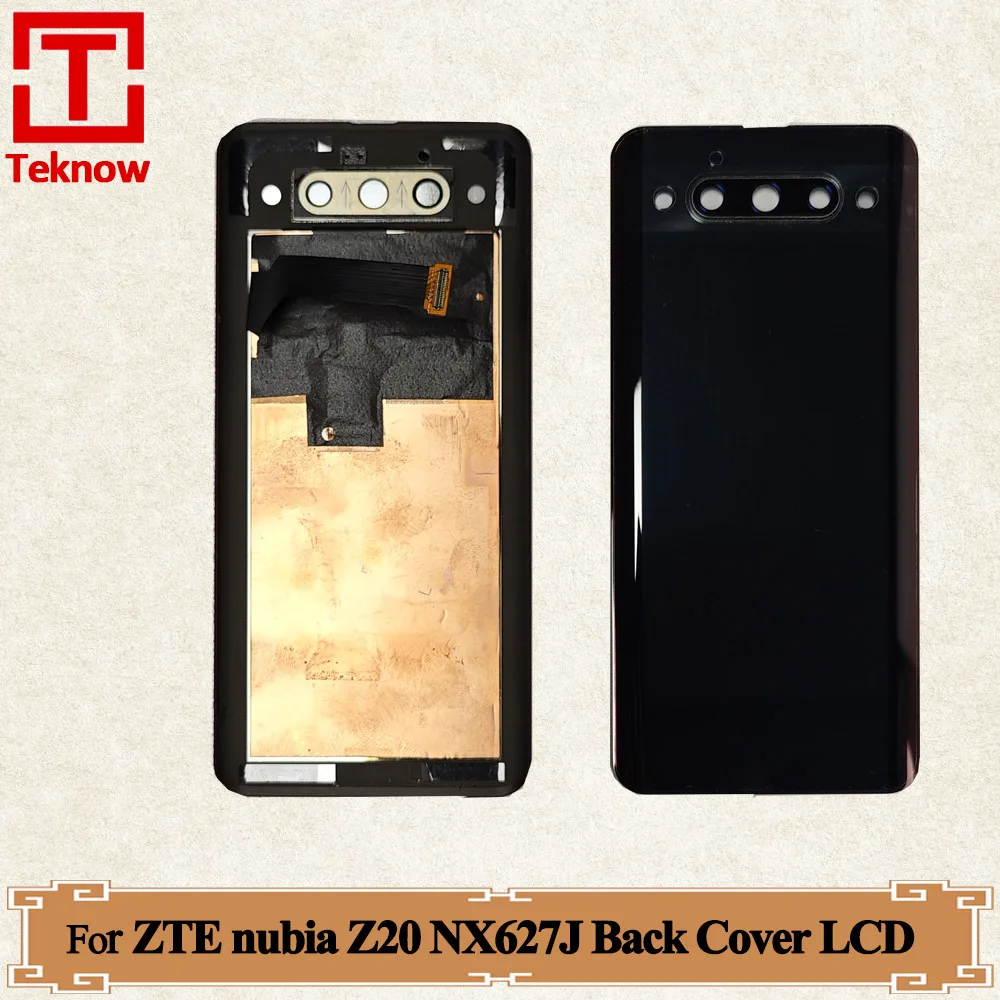 5.1 '' AMOLED For ZTE nubia Z20 nx627j Rear LCD Display Back Cover Battery Door Housing Screen Touch Panel Digitizer Assembly