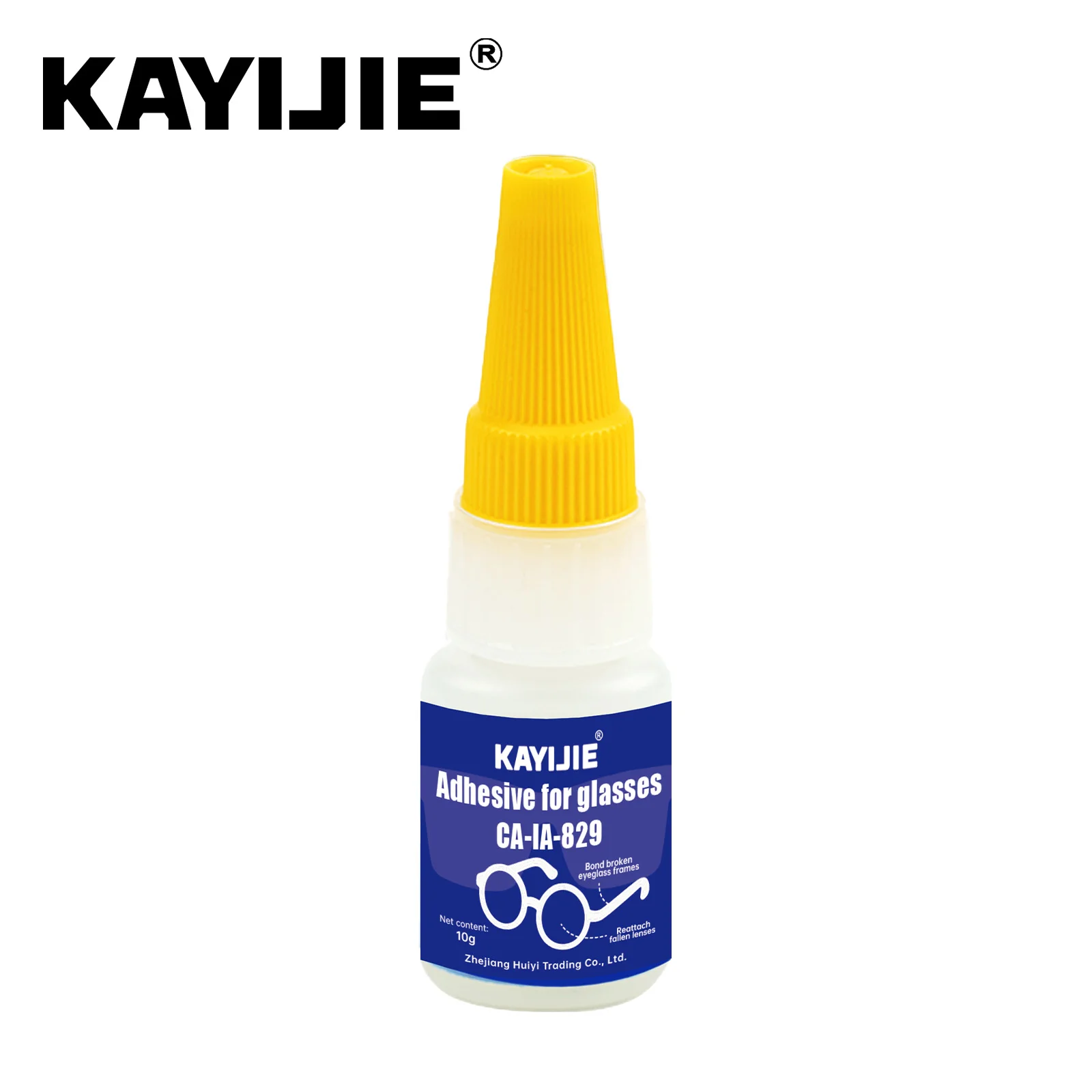 KAYIJIE CA-IA-829 Traceless Super Glue, Fast Dry Adhesive for Glasses Leg, Nose Pad & Small Hardware Bonding