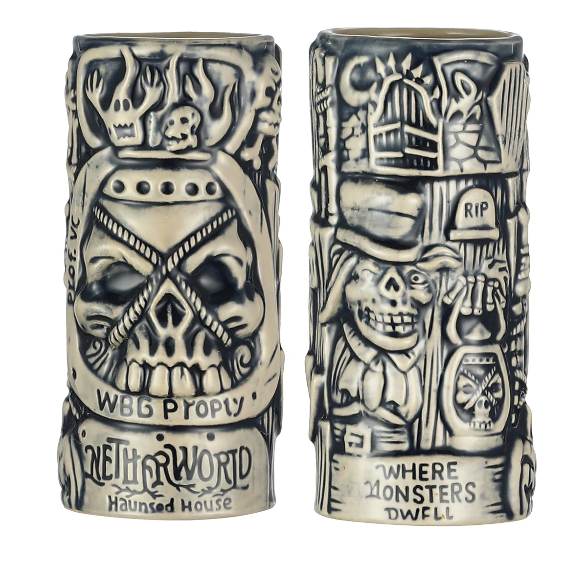 1PCS The Haunted House Tiki Mug Creative Mug Coffer Mug