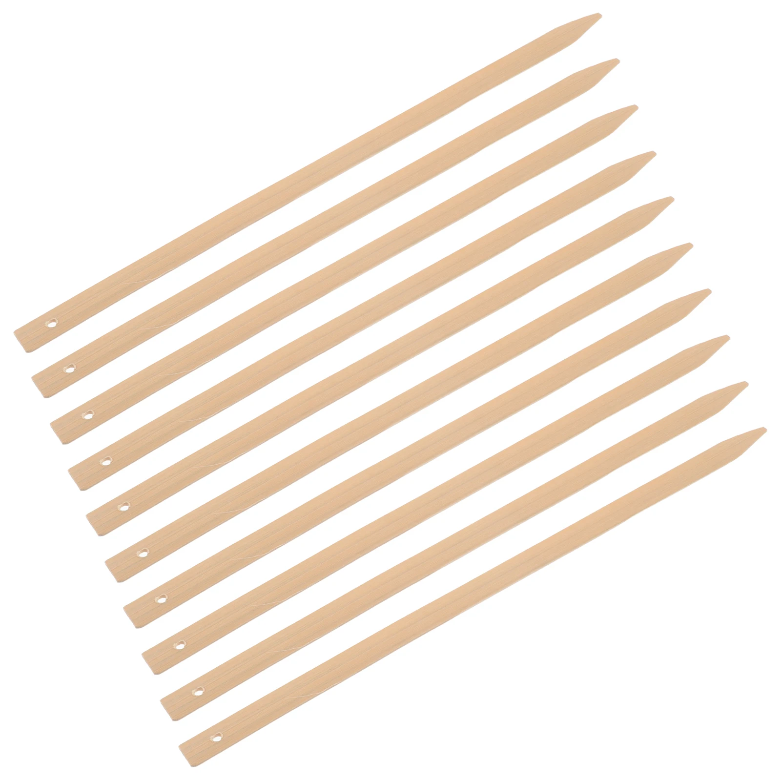 

10 Pcs Handmade Bamboo Fan Bones DIY Grip Handle Crafts Making Kit Material for Party