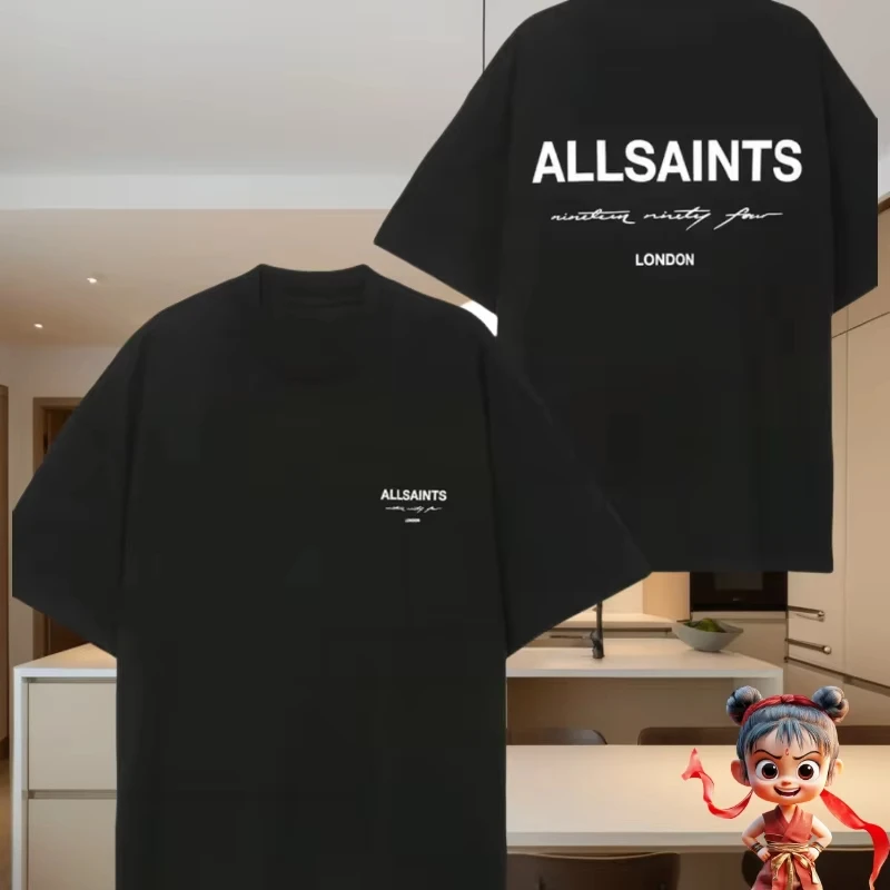 plus Cotton Men's and Women's T-shirt Men's Short-sleeved Couples Casual Loose Fashion Trend Loose Blazer T-shirt Trend Brand