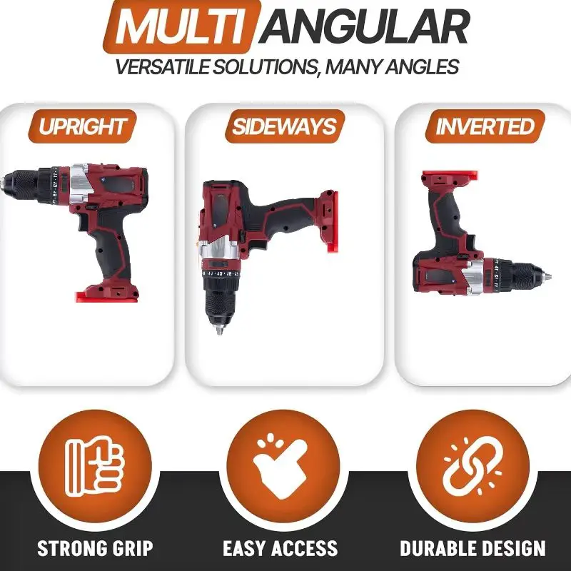 Imagem -02 - Pacote Suporte de Ferramenta Elétrica para Einhell Ozito 18v Ferramenta sem Fio Broca Armazenamento e Suporte Fixado na Parede com 15 Parafusos sem Ferramenta 5