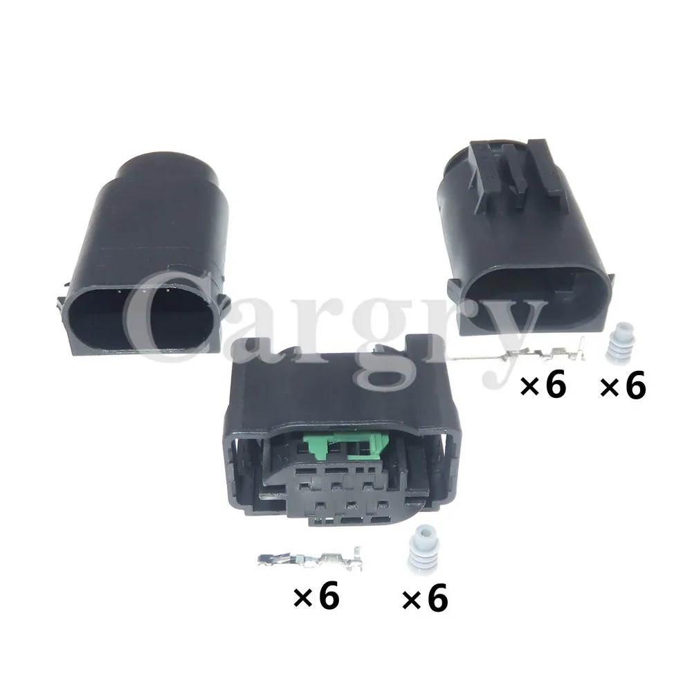 1 Set 6P Car Socket 1-967616-1 7M0973119 AC Assembly Automotive Small Current Throttle Sensor Connector 1-967587-3 1-968818-3