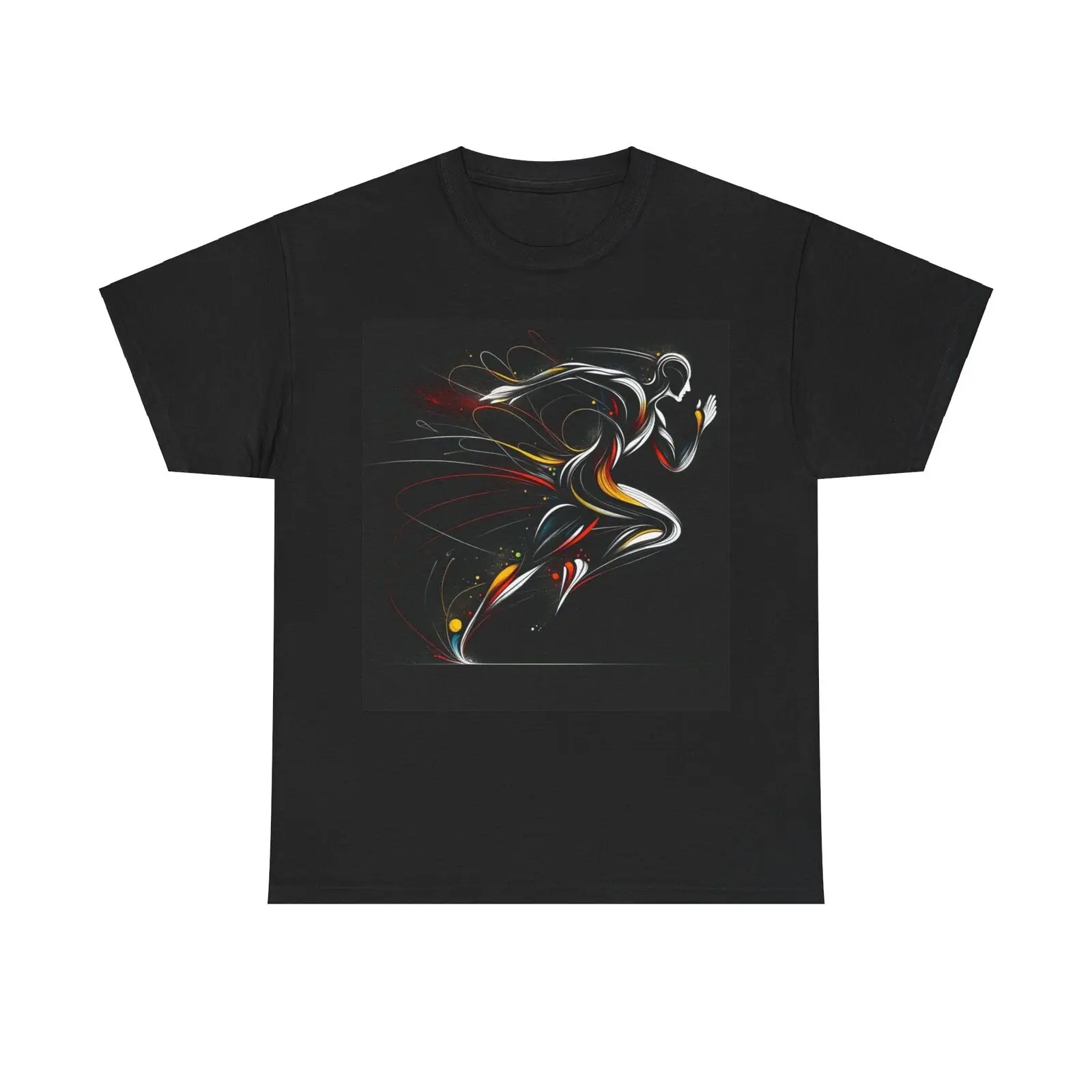 Celestial Runner: Cosmic Trails Tee - Runners t-shirt