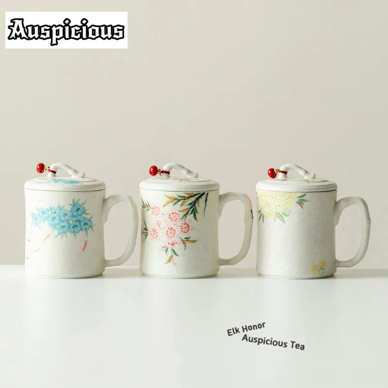 

190ml Hand-painted Outline in Gold Rock Ore White Coffee Mug Cappuccino Latte Cup Afternoon Tea Mug Office Water Cup Teaware