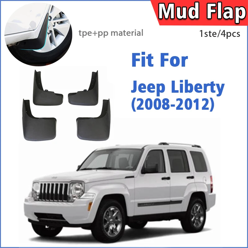 For Jeep Liberty 2008 2009 2010 2011 2012 Mudflaps Fender Mud Flap Guards Splash Mudguard Car Accessories Front Rear 4pcs