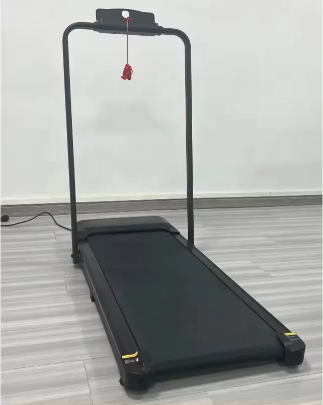 2-in-1 Folding Treadmill With LED Screen Electric Walking Pad For Home Gym Use Without Heart Rate Test & Handle