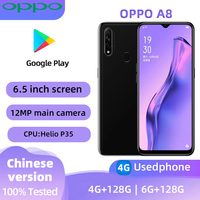 oppo A8 4G Android CPU MediaTek Helio P35 6.5-inch SmartPhone screen ROM 128GB Battery capacity 4230mAh  12MP Camera used phone