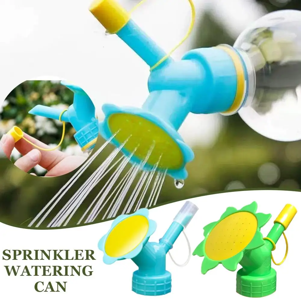 

3Pcs Universal Bottle Cap Watering Can Eco-Friendly Indoor Plant Sprinkler Sunflower Shape Spray Nozzle Garden Tools For Kids